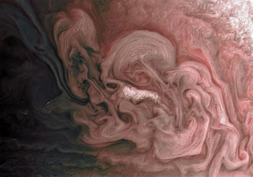Rose-Colored Jupiter - This image captures a close-up view of a...