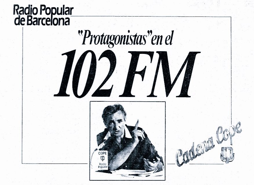 ‪He nacido en una familia que ama la radio. Mi abuela ,por ejemplo, es una fan incondicional de Luis del Olmo (50) y su programa “Protagonistas” en Radio Popular de Barcelona , en el 102 de la FM #Radio #Publicidad87 #s211187 ‬