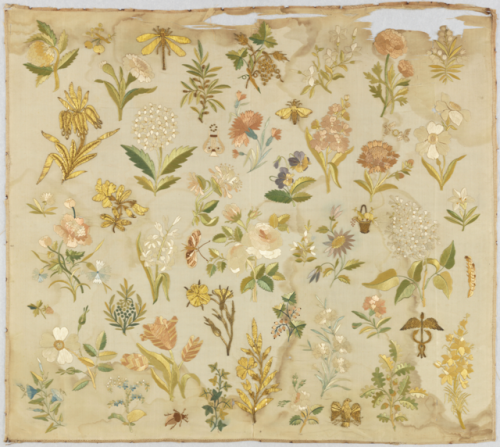 robert-hadley - Sampler ( England ), 1800-1850 silk, metallic...