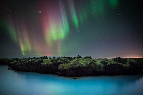s-m0key:Blue Lagoon Lights.By - Garðar Ólafsson