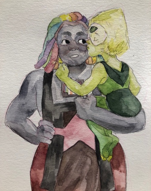 Anonymous said: Can you do 3a with bismuth and peridot? :~) Answer: small and TALL!!!!!!!!!!!!! patreon | ko-fi | tapas