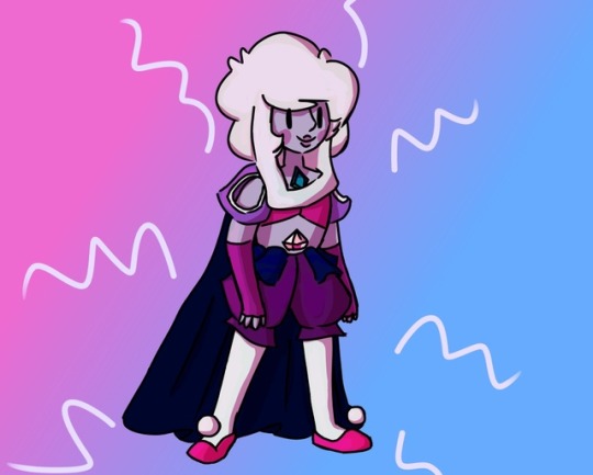 So I fused blue and pink diamond