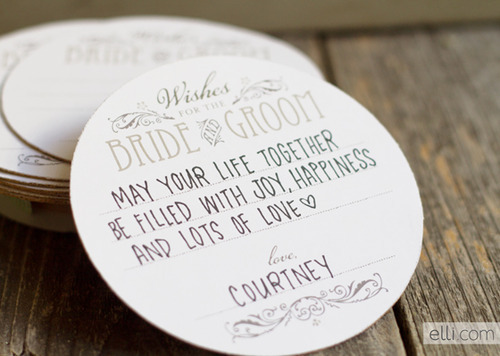 What A Fun Way To Gather Wedding Wishes From Your Guests These Diy Wedding Coasters Are Such A Great Way To Add A Personal Touch To Your Reception Or