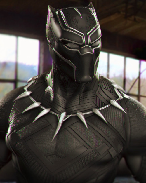 Ten “Black Panther” 3D model illustrations by Supree Mars...