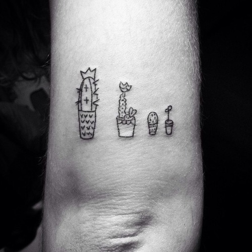 cactus tattoo on Tumblr