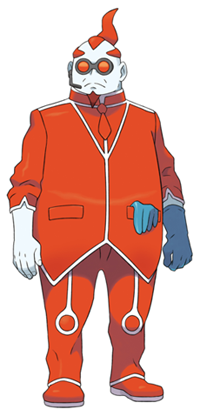 Xerosic, mastermind of the Expansion Suit and chief scientist of Team Flare.