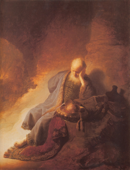 artist-rembrandt - Jeremiah mourning over the Destruction of...