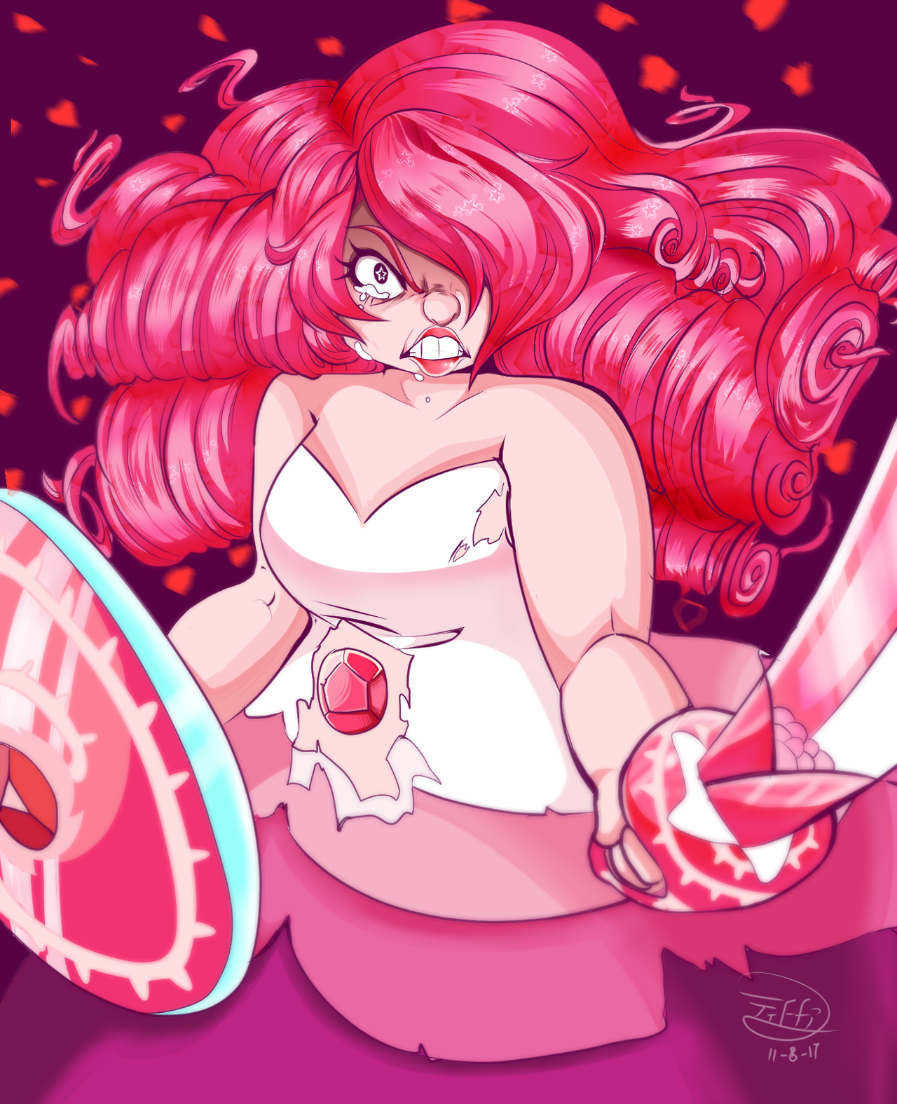 The perilous pink! Rose quartz is a really cool character~! I had been intending to draw some Steven universe fanart anyhow, so knowing that the new episodes will be coming out in just two days,...