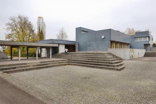 germanpostwarmodern - Schulhaus Bünzmatt (1966) in Wohlen,...