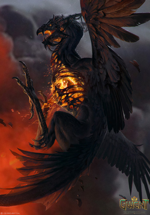 morbidfantasy21 - Phoenix – Gwent card conceptby...