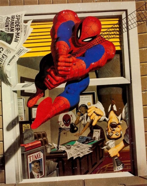 Spider-man and J.J.J. art by Fastner and Larson.