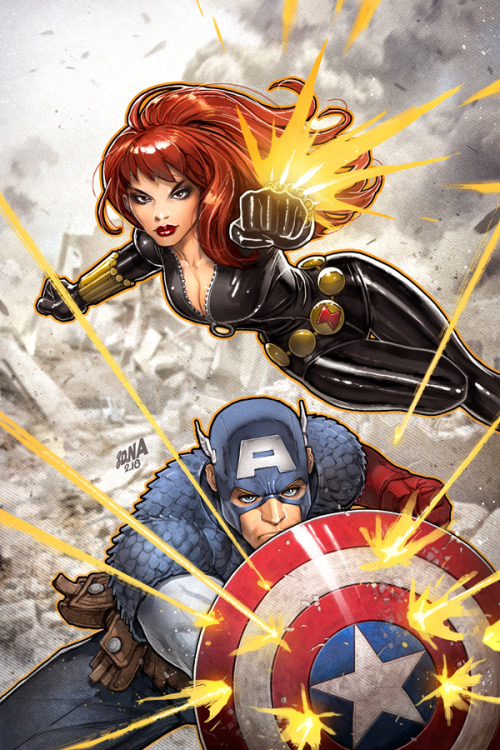 dna-1 - New one! Here’s a vintage-style BLACK WIDOW and CAPTAIN...