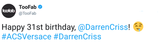 DEHNovel - Darren Appreciation Thread:  General News about Darren for 2018 - Page 3 Tumblr_p3p3uwkV4h1wpi2k2o7_540