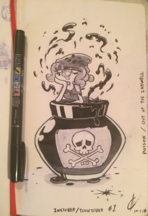 smokingpencil - Inktober/Toontober Entry #1Poisonous/Out of the...