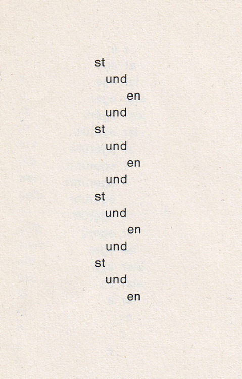 visual-poetry - by ernst jandl (+)from the book »konkrete poesie...