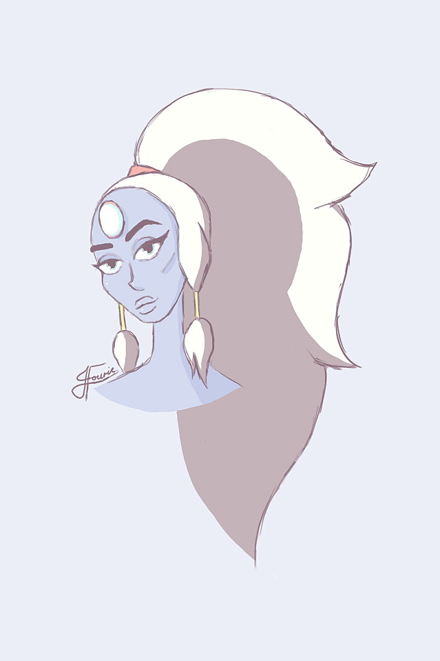 Quick sketch of the always lovely, Opal 🌙 Instagram: @ janlufourie