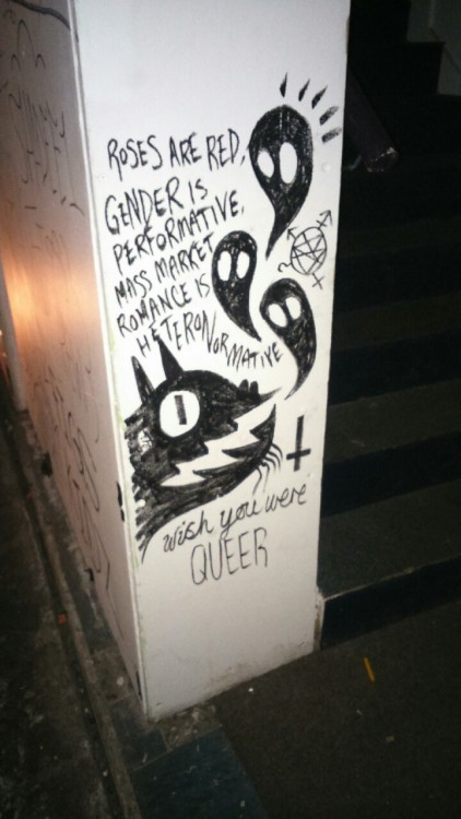 queergraffiti - the-queer-feminist - A piece of the abundance of...