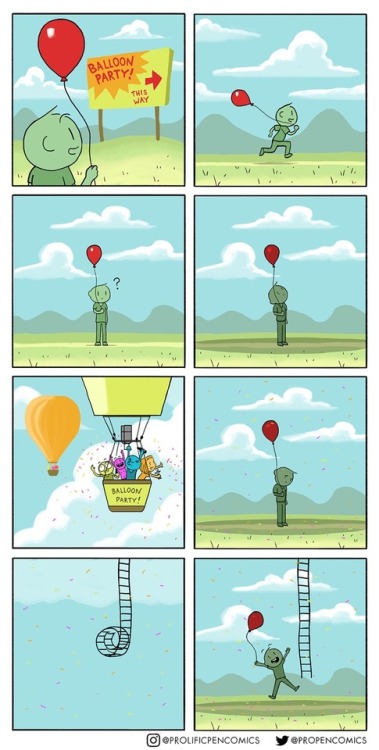 prolificpencomics - Balloon Party