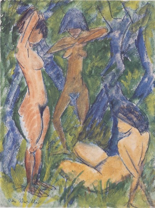 expressionism-art - Drei Weibliche Akte, 1920, Otto MuellerSize - ...