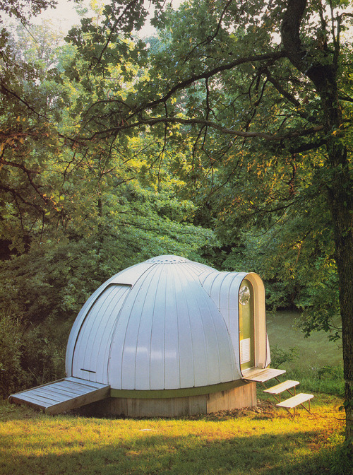 Michael Jantzen, modular steel dome housing. top - detached...
