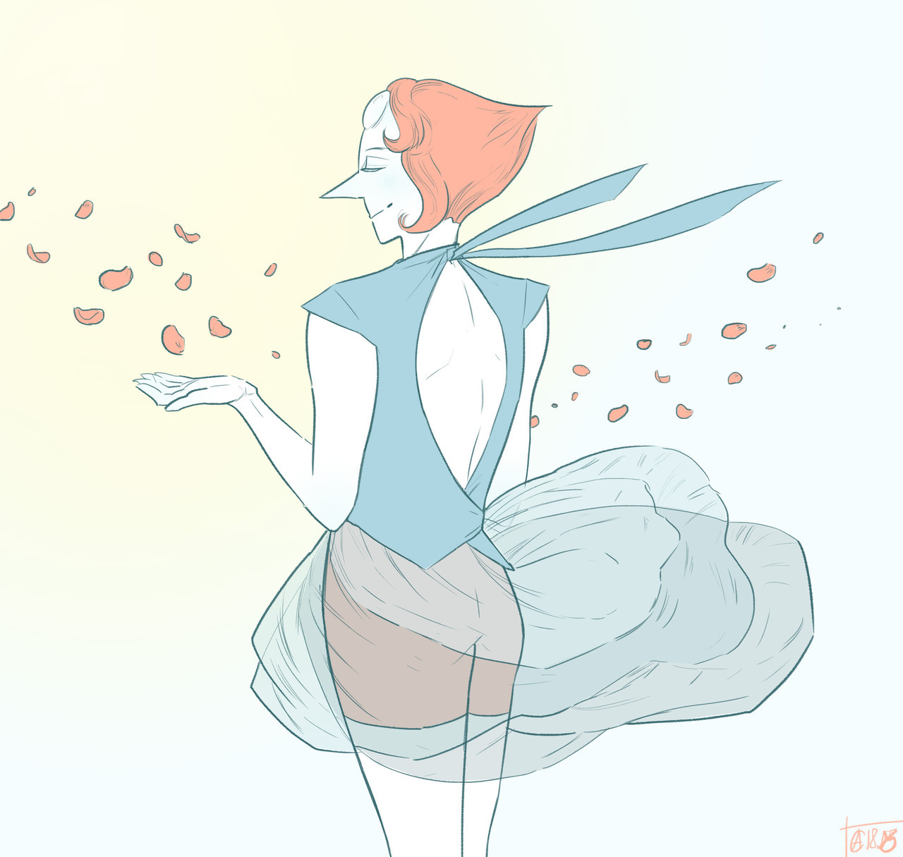 quick drawing of Pearl, because she deserves the best