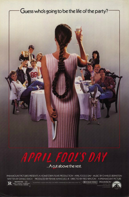 APRIL FOOL’S DAY (1986)Muffy (Deborah Foreman) invites her...