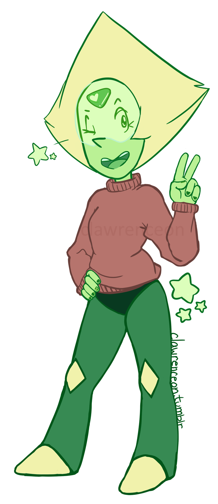 Peri-cutie rockin’ that Laughsaver’s sweater