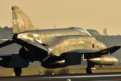 otaesky - F-4EJ PhantomⅡ夕方のランディング