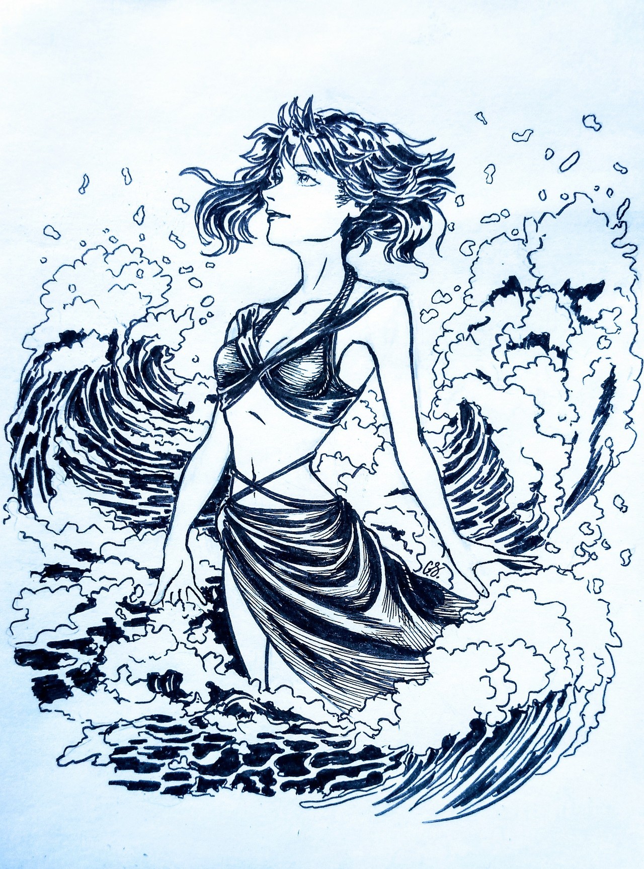 Here is my Lapis for DC au aka Water Witch :з