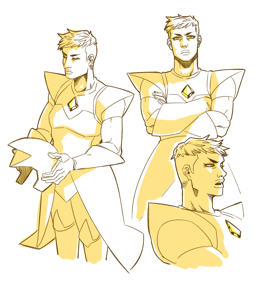 i like @romans-art idea of Yellow wearing a helmet so here’s my take on that