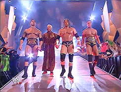 teamtripleh - “Making their way to the ring, at a combine weight...
