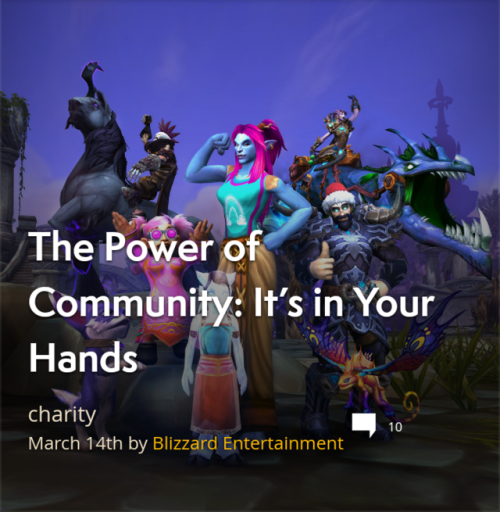 dravvie:Earlier this week, Blizzard shared a post about...