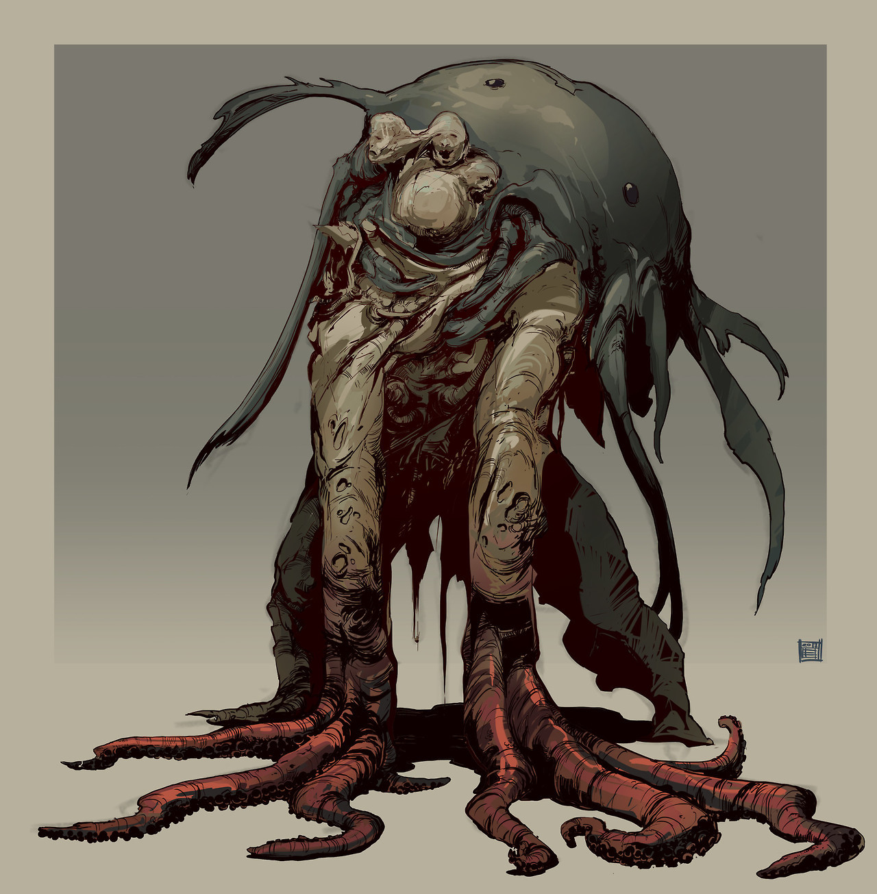 Cursed Sea Creature Concept By Hue Teo Horror