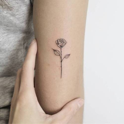 flower tattoo tricep