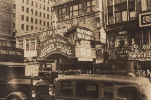 vintageeveryday - Theatre marquees of New York in the 1930s...
