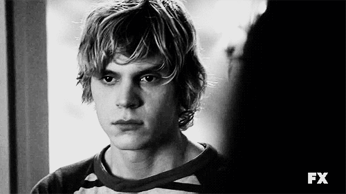 Tate Langdon. Pissed or bored?