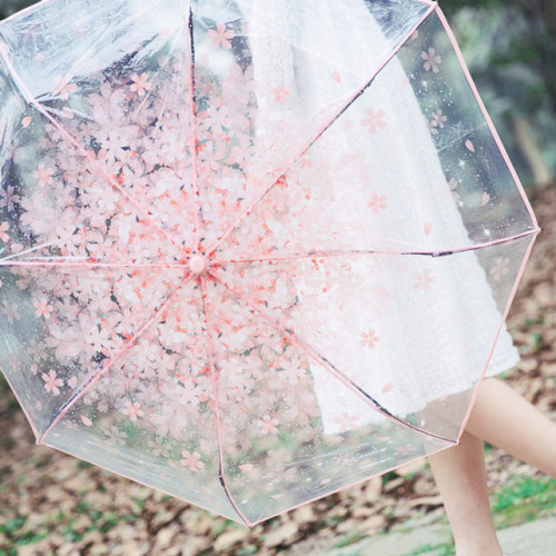 pinkublr - ♡  pink cherry blossom umbrella  //  15% off discount...