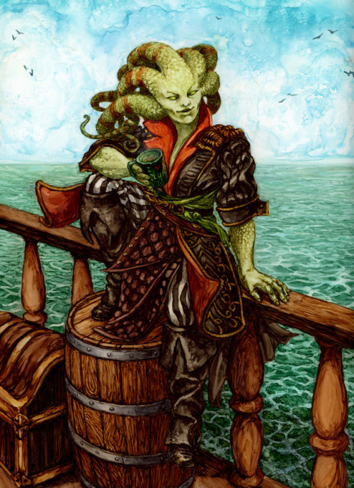 wiwaffles - Vraska’s Tea Time.Alcohol markers and a tiny bit of...