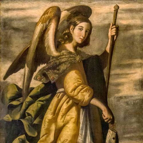 jpelsous:Arcángel Rafael, atribuido al taller del pintor...