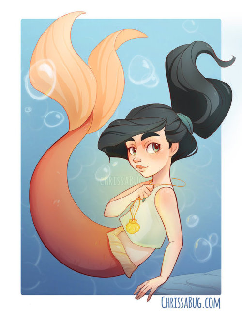 princessesfanarts:Mermaid Melody by ChrissaBug
