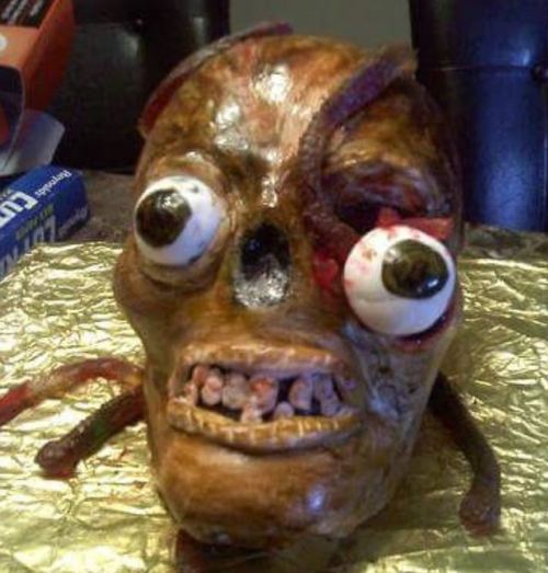 horrorandhalloween:Creepy cakes: Heads
