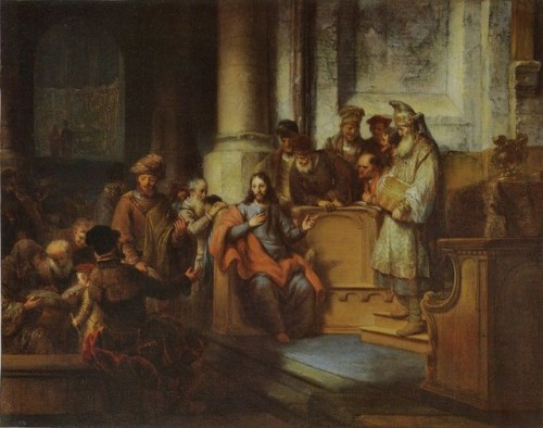 classic-art - Christ Teaching in the Synagogue of...