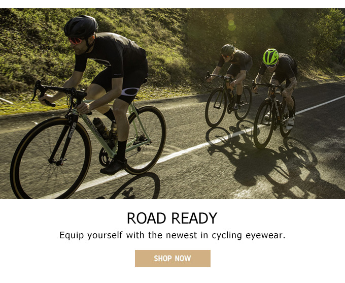 road ready:Equip yourself with the ne-west in cycling eyewear.A  discount of 90%.