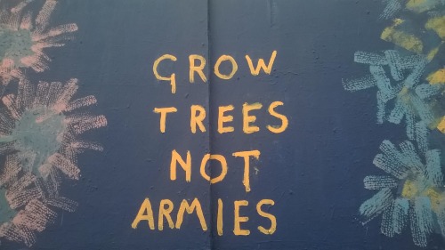 suthrr - “Grow trees not armies” Plaka,Athens - 26/3