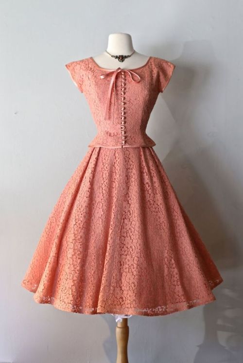 shewhoworshipscarlin - Party dress, 1950s.