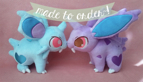 sugarstitchplush - ♥~ Nidoran pairs will be up for preorder in my...