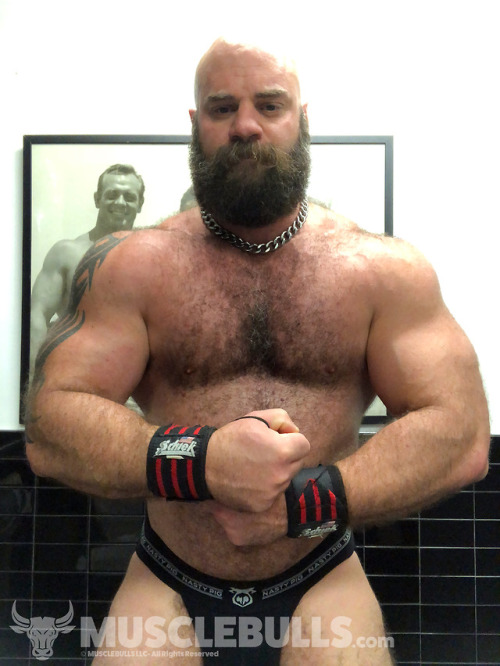 musclebulls9:Right after an arms session, Bulls love to flex...