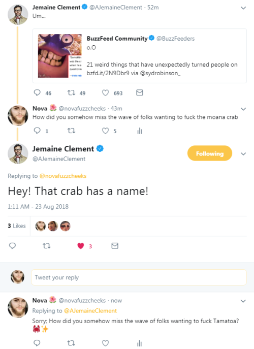 subukunojess - novafuzzcheeks - Called out by Jemaine, somehow...
