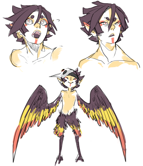 nonis - Alva, the messenger harpy.Some doodles of his new...
