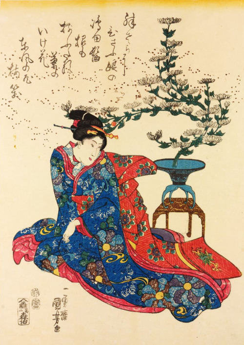 blackcoffeecinnamon - Utagawa Kuniyoshi (1797-1861)　歌川国芳Woman...